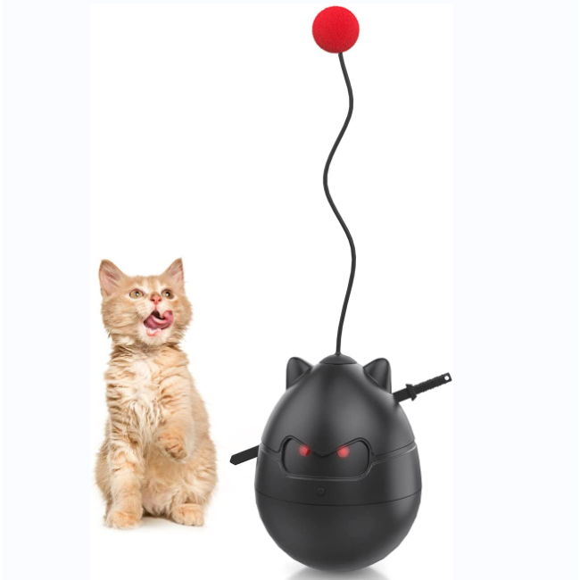 Automatic Indoor Interactive Cat Ball Toy Activated Rotating Ball Timing Motion Ball for Pet Cats
