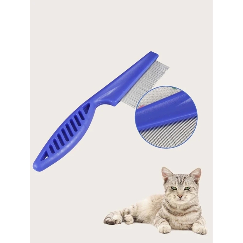 Pet  flea Comb Sets Blue stainless Steel needle Teeth To Clean Up and move Pet Hair