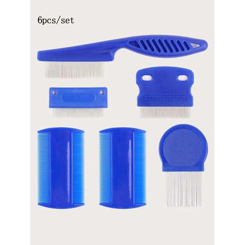 Pet  flea Comb Sets Blue stainless Steel needle Teeth To Clean Up and move Pet Hair