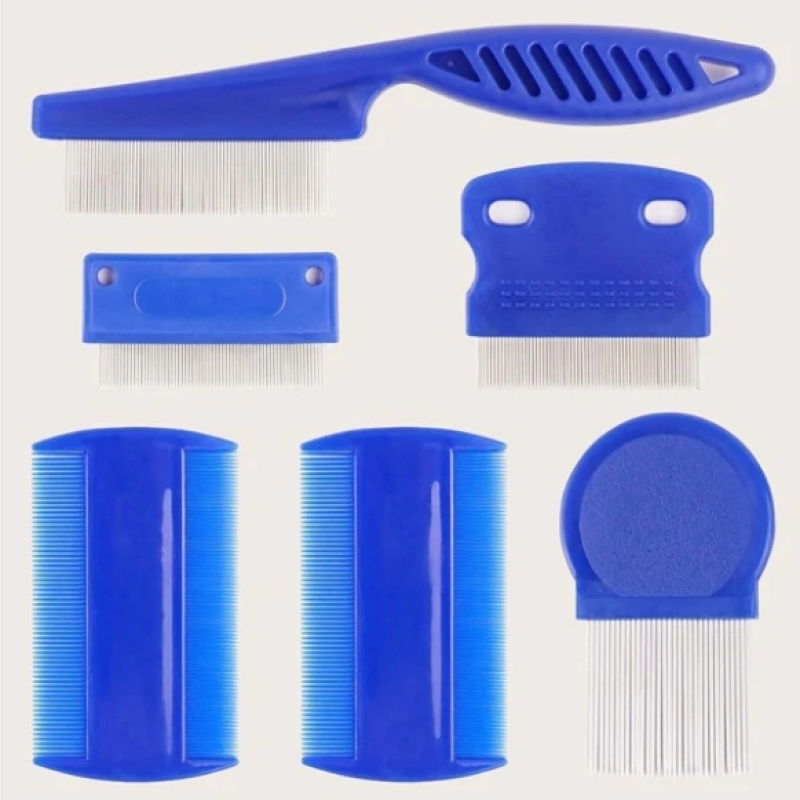 Pet  flea Comb Sets Blue stainless Steel needle Teeth To Clean Up and move Pet Hair