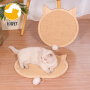 Nontoxic and Odorless Oval Shaped Cat Scratcher Bed Eco Friendly Corrugated Cardboard