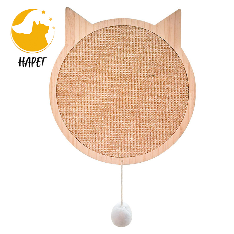 Nontoxic and Odorless Oval Shaped Cat Scratcher Bed Eco Friendly Corrugated Cardboard