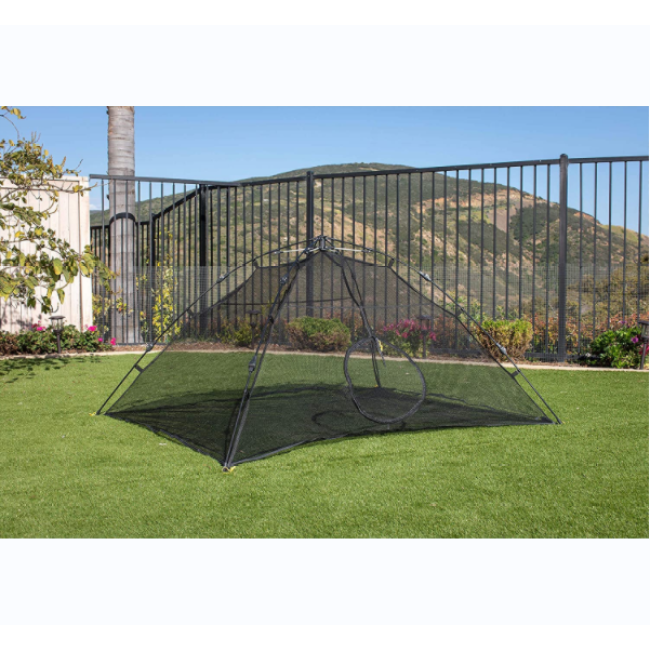 Outdoor Black Mesh Breathable Automatic Stand Pet Tent Pet Toy Tent