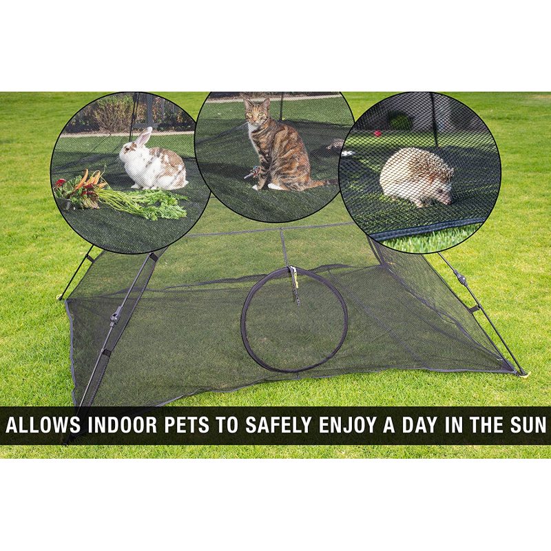 Outdoor Black Mesh Breathable Automatic Stand Pet Tent Pet Toy Tent