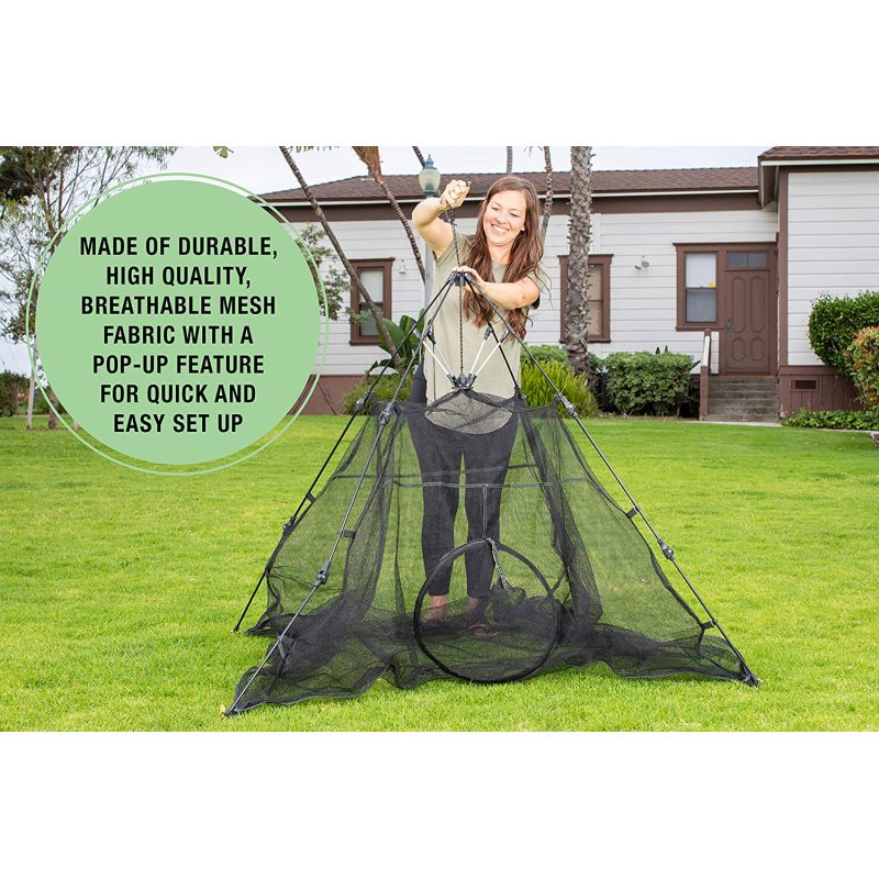 Outdoor Black Mesh Breathable Automatic Stand Pet Tent Pet Toy Tent