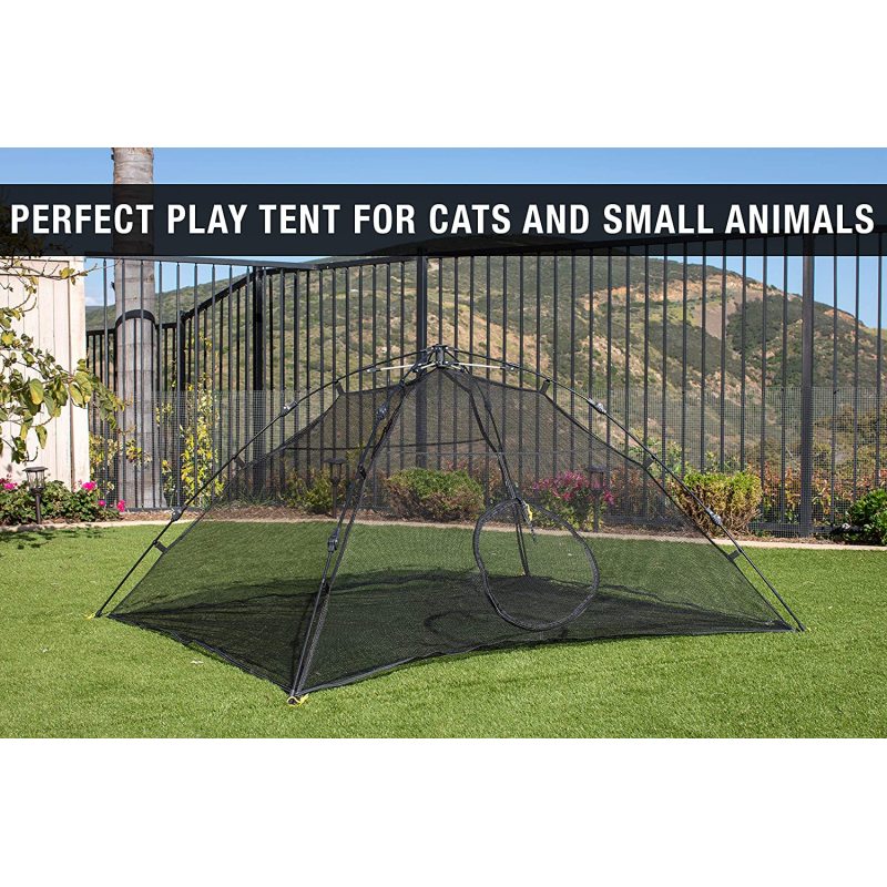 Outdoor Black Mesh Breathable Automatic Stand Pet Tent Pet Toy Tent