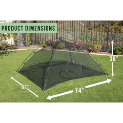 Outdoor Black Mesh Breathable Automatic Stand Pet Tent Pet Toy Tent
