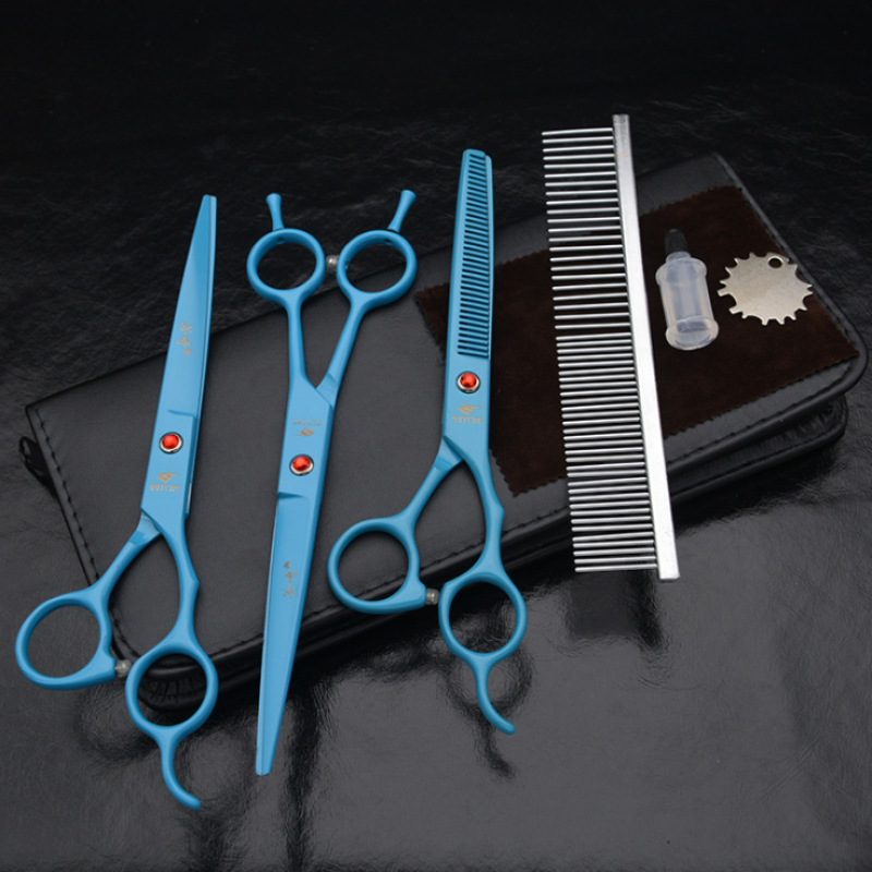Dog Grooming Kit Safety Heavy Duty Stainless Steel Cat Dog Grooming Scissors Set