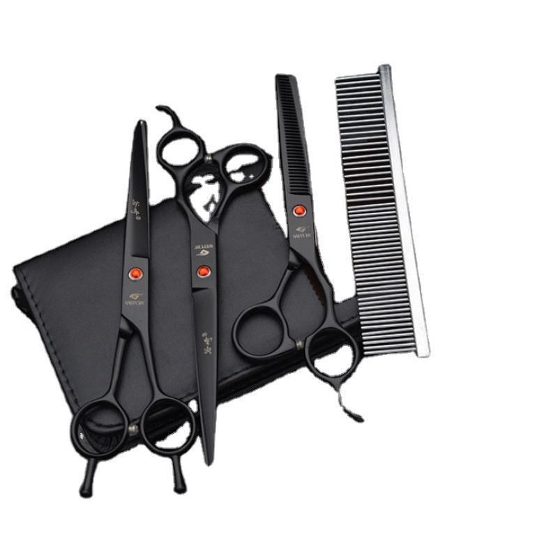 Dog Grooming Kit Safety Heavy Duty Stainless Steel Cat Dog Grooming Scissors Set