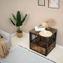 Decorative Pet House End Table Dog Crate Furniture Wooden Cage Kennel For Indoor