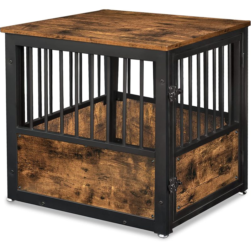 Decorative Pet House End Table Dog Crate Furniture Wooden Cage Kennel For Indoor