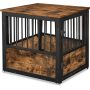 Decorative Pet House End Table Dog Crate Furniture Wooden Cage Kennel For Indoor