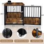 Decorative Pet House End Table Dog Crate Furniture Wooden Cage Kennel For Indoor
