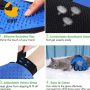 Hair Removal Massage Mitt for Pet Brushes for Gentle Shedding Efficient Pets Hair Remover Mittens