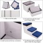 Upgrade Folding Pet Stairs, Screw Connection 3 Steps Foldable Dogs Stair for Small to Medium Dog and Pet, Pet Storage Stepper fo