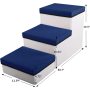 Upgrade Folding Pet Stairs, Screw Connection 3 Steps Foldable Dogs Stair for Small to Medium Dog and Pet, Pet Storage Stepper fo