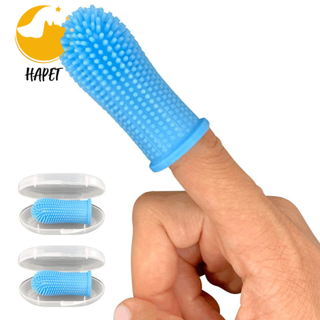 360 Degree  Dog Finger brush Toothbrush Kit  Ergonomic Design, Full Surround Bristles for Easy Teeth Cleaning, Dental Care for P