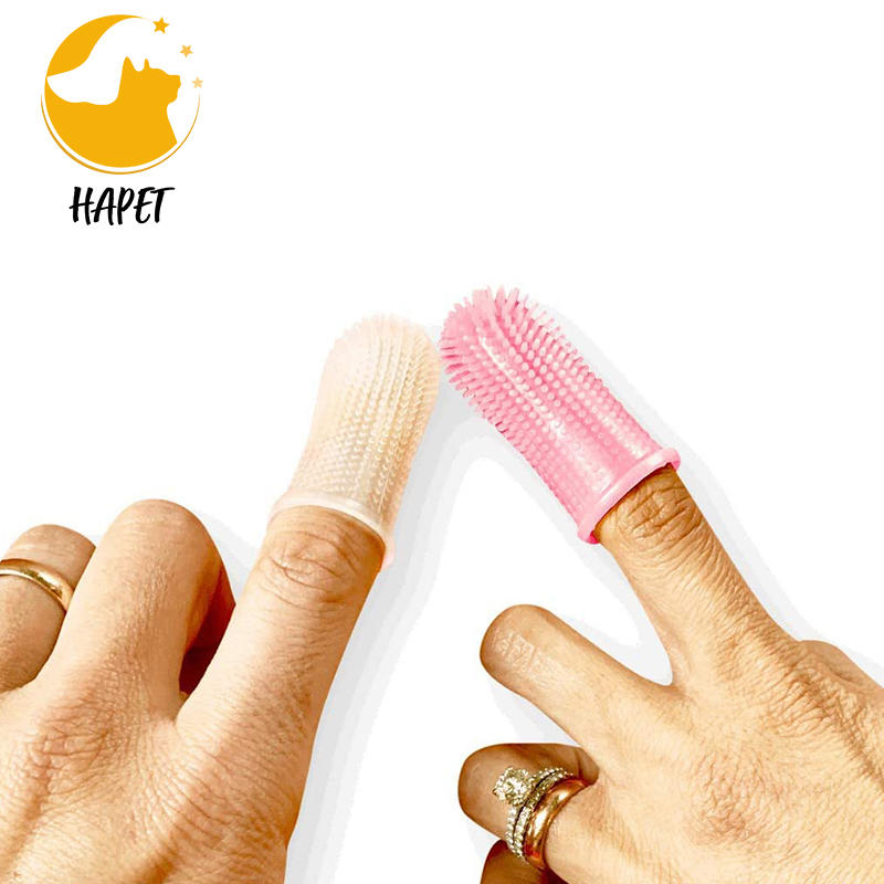 360 Degree  Dog Finger brush Toothbrush Kit  Ergonomic Design, Full Surround Bristles for Easy Teeth Cleaning, Dental Care for P