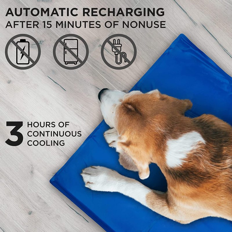 Dog Self Cooling Mat Pad for Kennel Electricity Needed For Dog Use Indoor