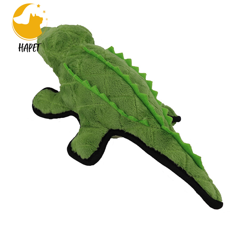 Washable Plush Dog Toys Large Crocodile Durable Strong Interactive Play Heavy Duty Dog Chew Toys