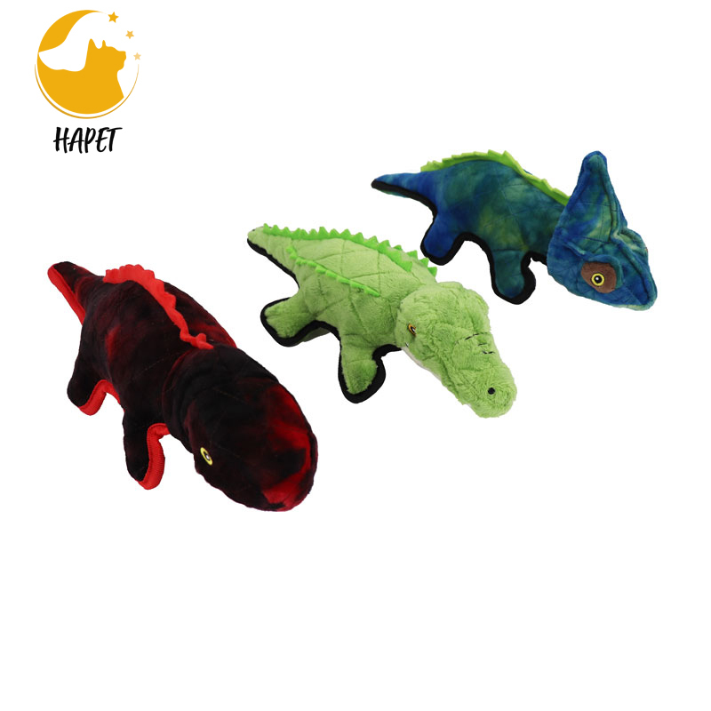 Washable Plush Dog Toys Large Crocodile Durable Strong Interactive Play Heavy Duty Dog Chew Toys