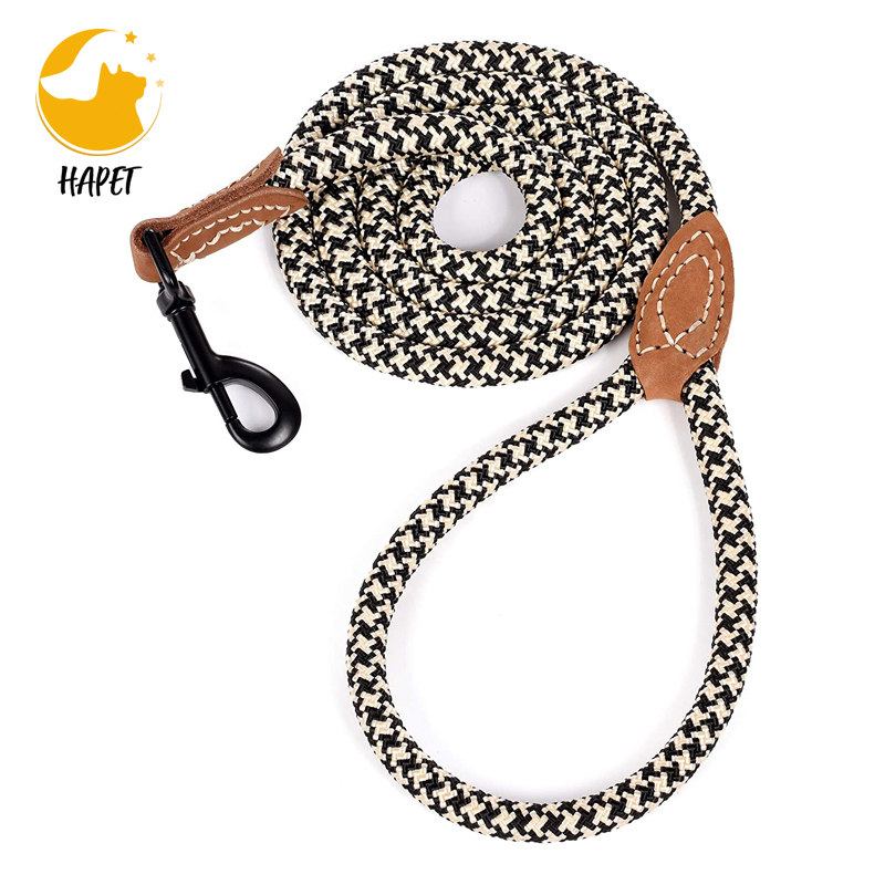 Wholesales Nylon reflective spring explosion leash walking dog leash
