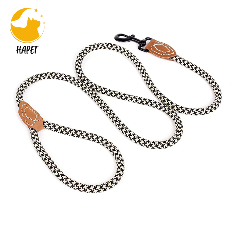 Wholesales Nylon reflective spring explosion leash walking dog leash