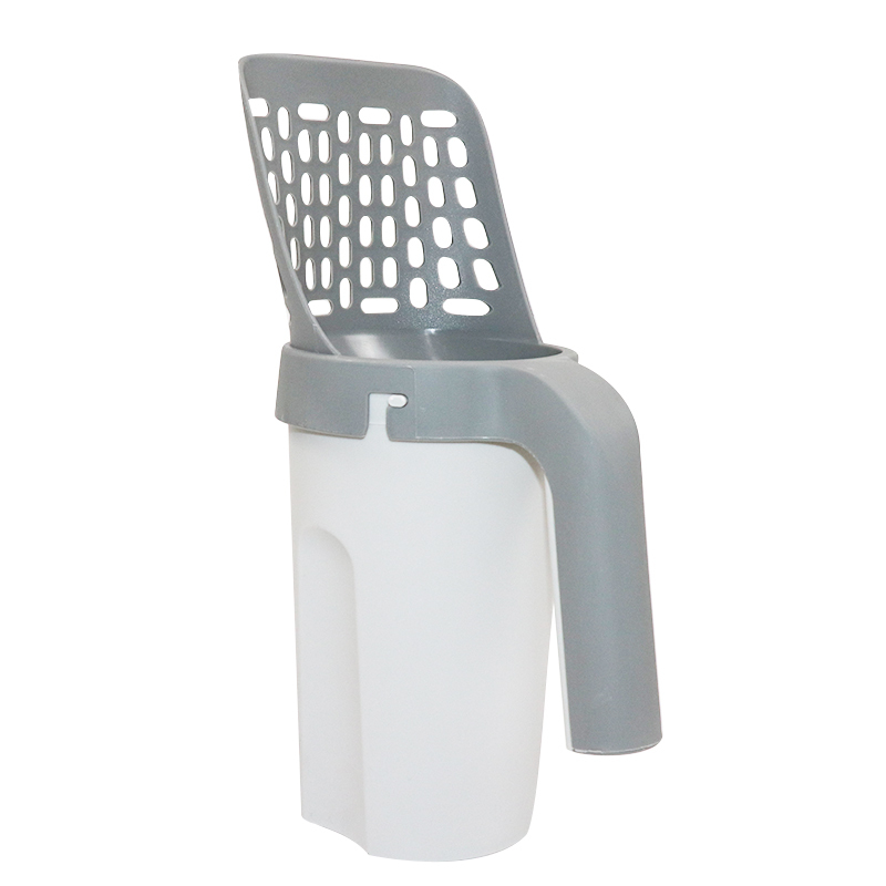 Factory Wholesale High Quality Plastic Cat Integrated Litter Shovel Cat Litter Scoop With Poop Bag Together