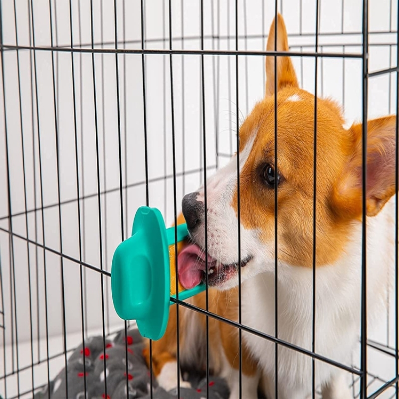 Factory wholesale Dog Peanut Butter Toy for Crate Training Dog Therapy Dispenser Crate Toy