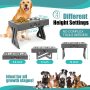 Adjustable Raised Elevated Dog Bowls Food Bowls Stand Non-Slip For Dog