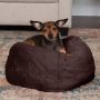 High Bolster Self Warming Beanbag Style Dog Cat Ball Bed Indoor Outdoor Calming luxurious Washable Pet Bed Mat for Dogs Cats