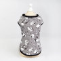 Pet Apparel Dog Clothes Dresses Vest Shirts Sundress Mustard Yellow Stripe Printed and Lace skirt