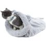 Self Warming Washable Cat Dog Cushion Bed House Calming Cave Sleeping Bag Nest Sack Hooded Pet Bed Burrow Hut Indoor Pet Bed Mat