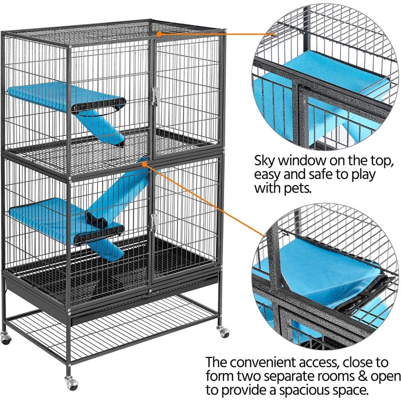 Removable Platform Rolling Animal Cage Critter Nation Cage for Adult