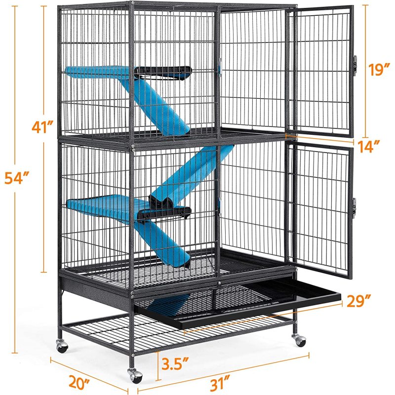Removable Platform Rolling Animal Cage Critter Nation Cage for Adult