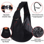 Adjustable Strap Hands Free Dog Sling Cat Carrier Travel Bag Backpack