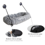 Cat Window Perch Metal Supported from Below - Comes with Warm Spacious Pet Bed - Cat Window Hammock for Large Cats & Kit