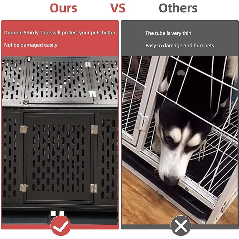 Large Strong Metal  Cage Crate Kennel Assemble with Patent Lock