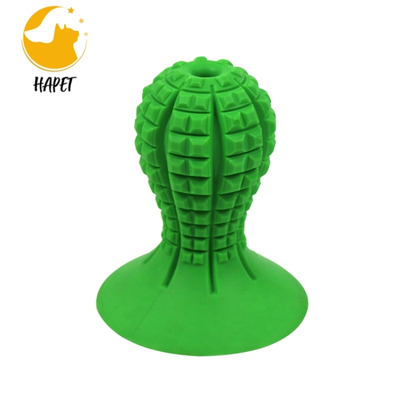 Wholesale High Quality Interactive Natural Rubber Durable Dog Chew Toys Toothbrush