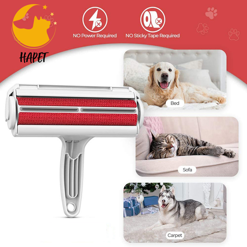 Cat Dog Hair Remover for Furniture Reusable Pet Hair Roller Pet Hair Remover Brush