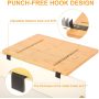 Wall Mount Cat Window Hammock bed Natural Bamboo Cat Window Seat for Indoor Cats