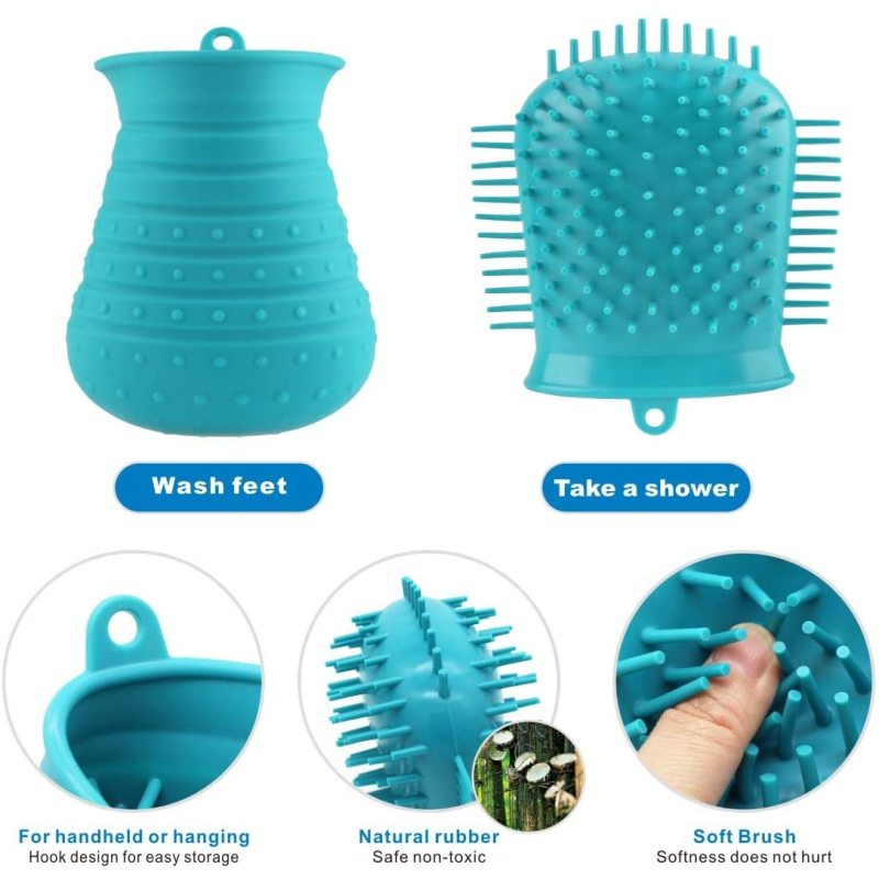 Wholesale Custom Dog Paw Cleaner Cup with Towel Pet Foot Washer Portable Dog Cleaning Brush