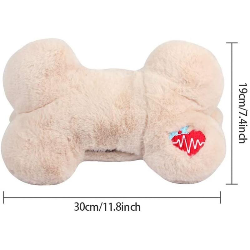 Dog Plush Bone Chew Toy Puppy Toys for Small Medium and Large Dogs
