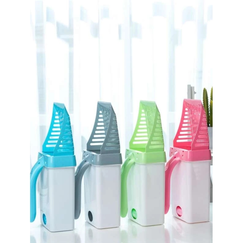 One-piece cat litter shoveler Poop shoveler kit  magic device Cat poop shoveler cat garbage bag