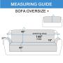 Premium Reversible Sofa Slipcover Elastic Strap Washable Couch Slip cover Waterproof Pet Sofa Cover