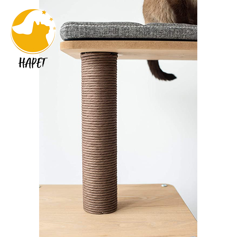 Three-Level Elevated Cat Tree Condo with Massage and Particle Board