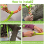 Outdoor Hanging Bungee Dog Tug Toy Rope Retractable Interactive Dog Toy
