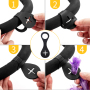 Dog Poop Bag Holder for Leash Waste Bag Carrier Dog Poop Bag Dispenser