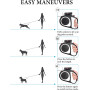 Heavy Duty Puppy Retractable Dog Leash Nylon Tape for Small Medium Dog