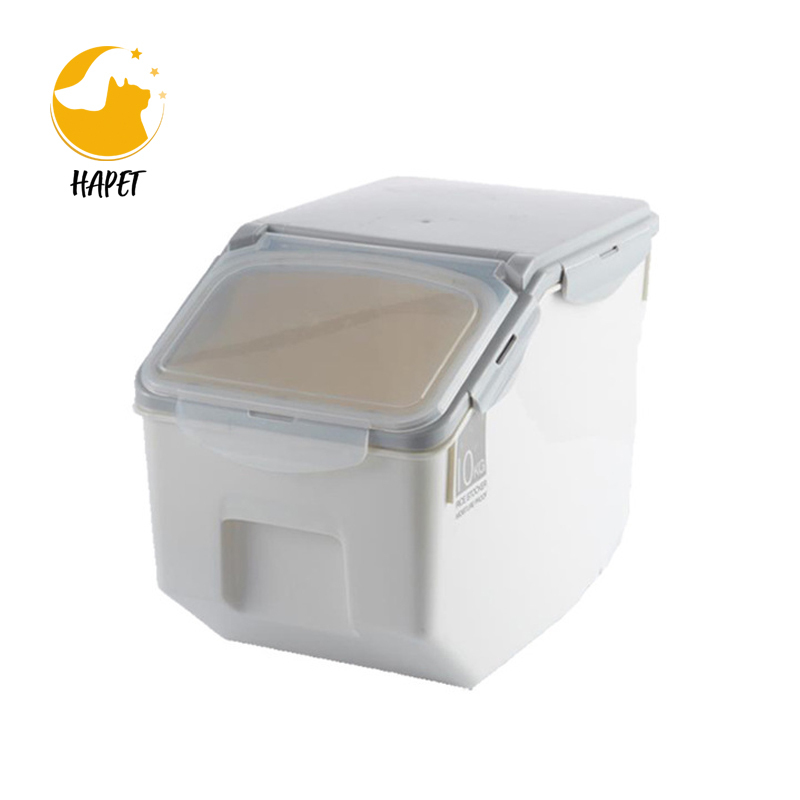 Dog Food Storage Container Dry Food Dispenser Storage Tank Pet Dog Cat Food Bin with Locking Lid